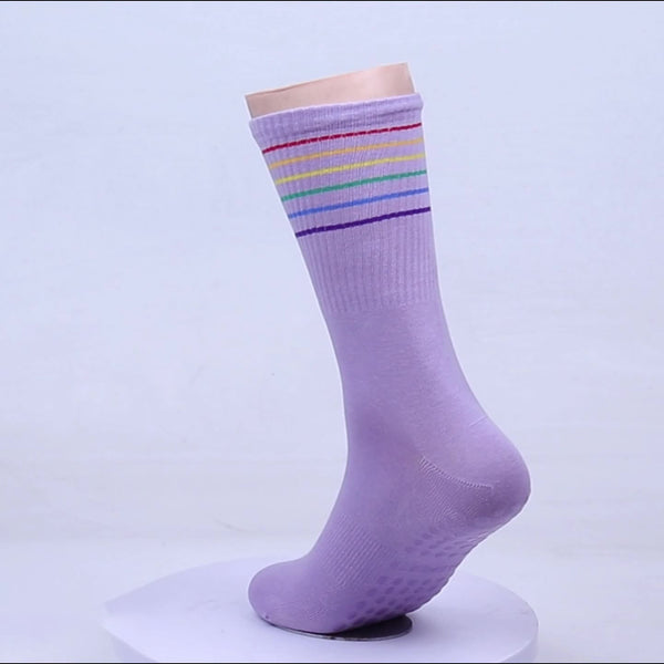 Custom Professional Cotton Fitness Non-slip Yoga Socks Sweat-absorbing Sports Socks for Women