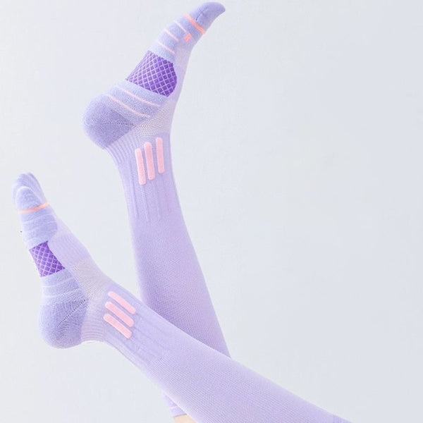 Personalized Professional Athletic Compression Fitness Socks Women Non-slip Yoga Pilates Socks for Women
