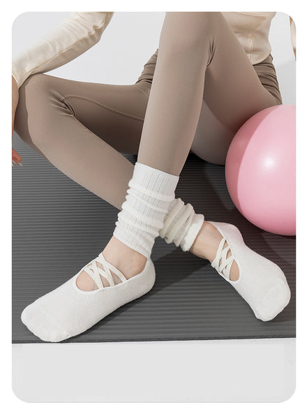 Customized Professional Cotton Anti slip Dance Yoga Socks Women Dispensing Pilates Socks for Sports