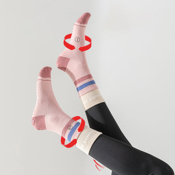 Custom Outdoor Sports Cycling Compression Socks Unisex Professional Dispensing Yoga Socks Pilates