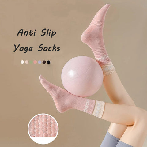 2025 Hot Selling Custom Cotton Non-slip Yoga Dress Socks Sports Despensing Pilates Socks for Women