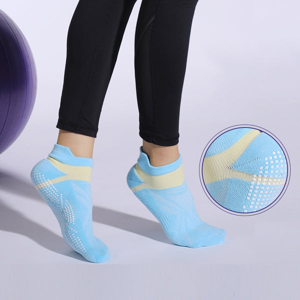 Custom Cotton Breathable Mesh Dispensing Yoga Socks Indoor Anti-slip Pilates Socks for Women