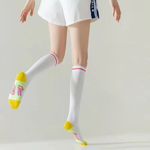 Custom Sports Cycling Fitness Compression Socks Elastic Professional Yoga Socks Pilates for Women