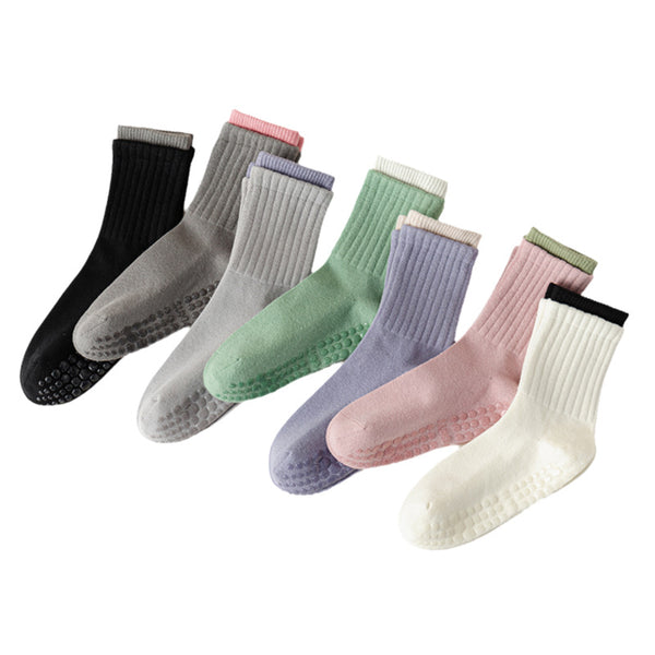 Personalized Cotton Dispensing Yoga Socks Pilates Women Non-slip Antibacterial Deodorant Sweat-wicking Socks