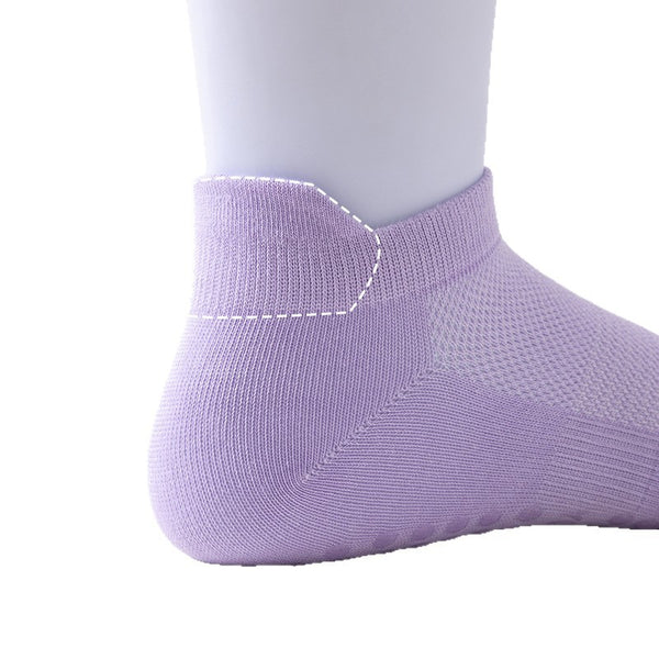 Personalized Cotton Breathable Mesh Dispensing Yoga Socks Women Anti-slip Shock-absorbing Sweat-absorbing Pilates Socks Athletic