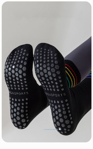 Custom Professional Cotton Fitness Non-slip Yoga Socks Sweat-absorbing Sports Socks for Women