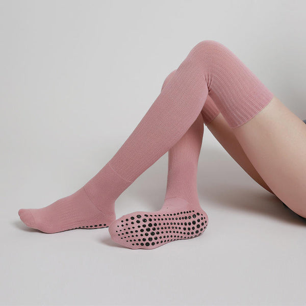 Personalized Elastic Anti Slip Grip Yoga Socks Custom Logo Compression Fitness Socks Womens