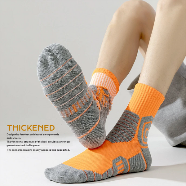 Wholesale Premium Thick Cushioned Workout Socks Men Elite Basketball Sports Crew Socks