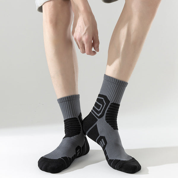 Wholesale Premium Thick Cushioned Workout Socks Men Elite Basketball Sports Crew Socks