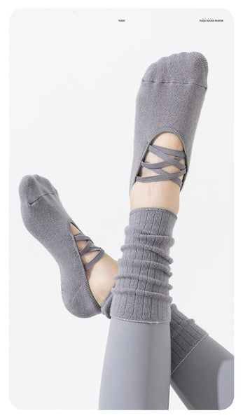 Customized Professional Cotton Anti slip Dance Yoga Socks Women Dispensing Pilates Socks for Sports