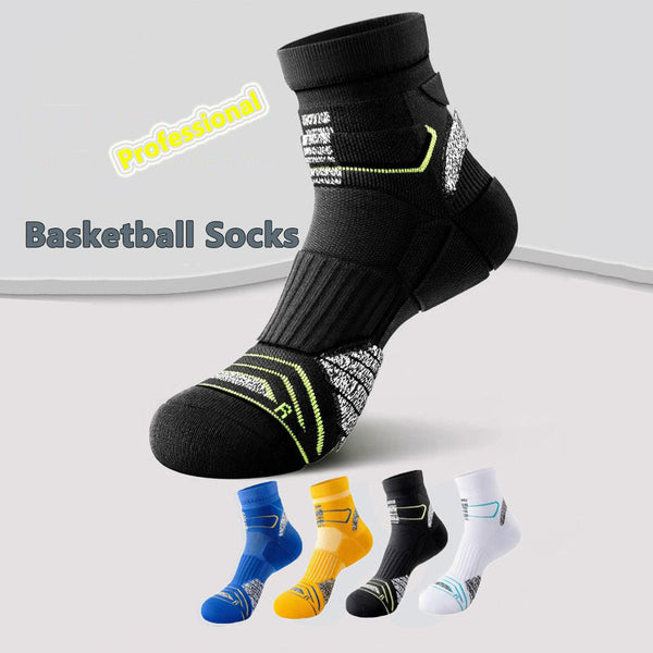 Custom Thick Padded Cushion Quarter Basketball Socks Anti-Blister Compression Marathon Running Crew Socks