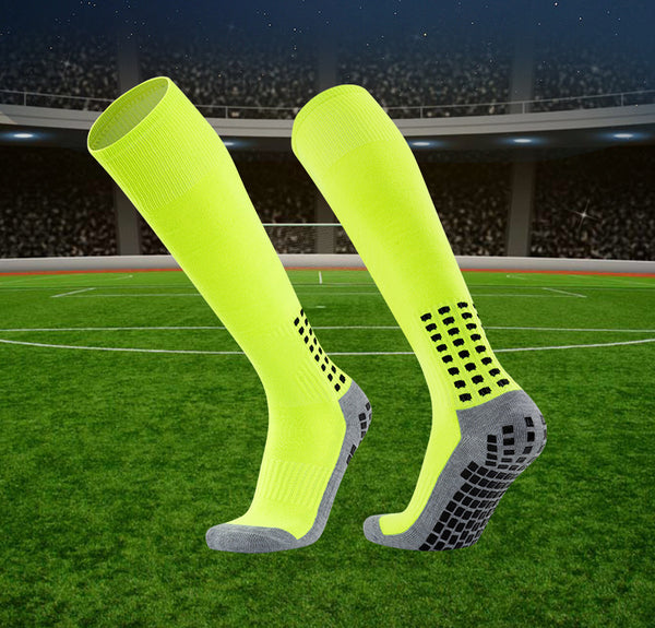 Wholesale Padded Anti Slip Sports Soccer Socks Adult Kids Grips Long Football Socks for Men