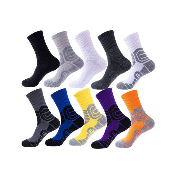 Wholesale Premium Thick Cushioned Workout Socks Men Elite Basketball Sports Crew Socks
