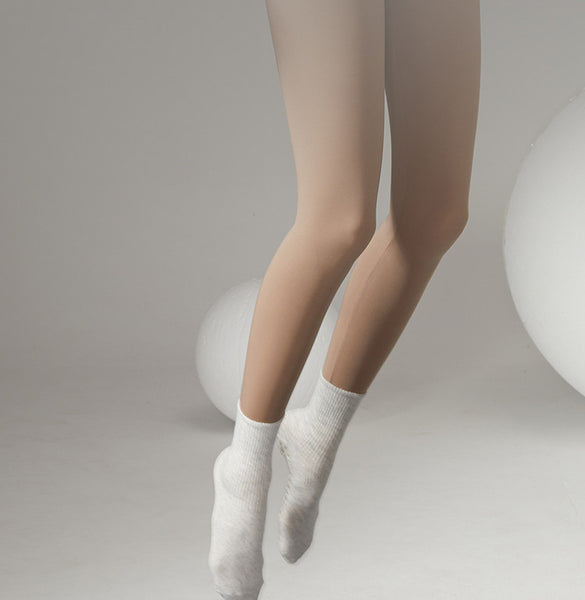 Wholesale Professional Anti Slip Pilates Socks With Grip Women Ribbed Cotton Yoga Crew Socks