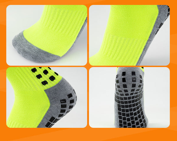Wholesale Padded Anti Slip Sports Soccer Socks Adult Kids Grips Long Football Socks for Men