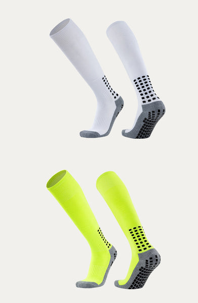 Wholesale Padded Anti Slip Sports Soccer Socks Adult Kids Grips Long Football Socks for Men