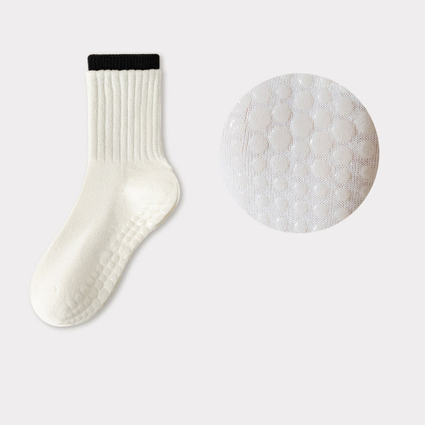 Personalized Cotton Dispensing Yoga Socks Pilates Women Non-slip Antibacterial Deodorant Sweat-wicking Socks