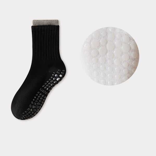 Personalized Cotton Dispensing Yoga Socks Pilates Women Non-slip Antibacterial Deodorant Sweat-wicking Socks