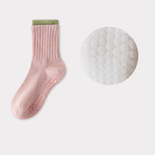 Personalized Cotton Dispensing Yoga Socks Pilates Women Non-slip Antibacterial Deodorant Sweat-wicking Socks
