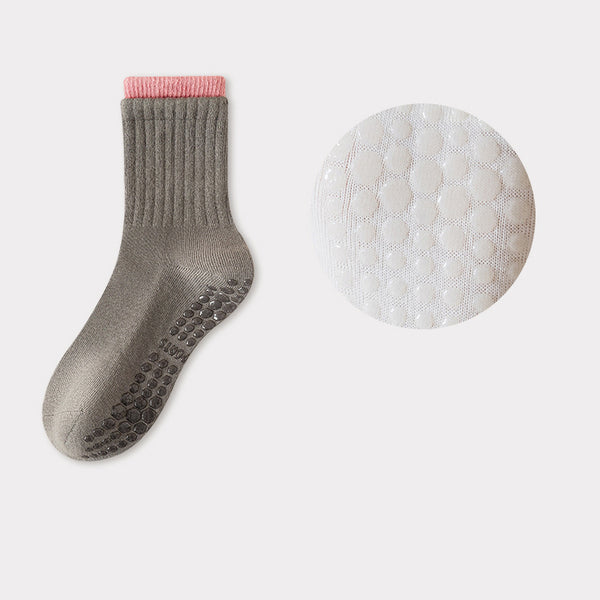 Personalized Cotton Dispensing Yoga Socks Pilates Women Non-slip Antibacterial Deodorant Sweat-wicking Socks