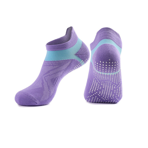 Custom Cotton Breathable Mesh Dispensing Yoga Socks Indoor Anti-slip Pilates Socks for Women