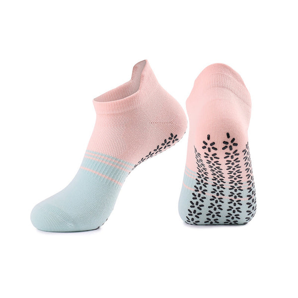 Custom Cotton Breathable Mesh Dispensing Yoga Socks Indoor Anti-slip Pilates Socks for Women