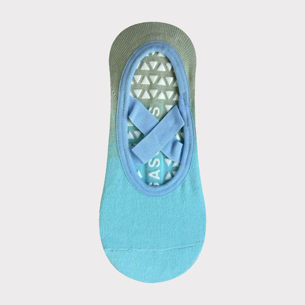 Fashion Anti Slip Elastic Ropes Ankle Yoga Pilates Socks Custom Gradient Breathable Indoor Sport Socks with Custom Logo