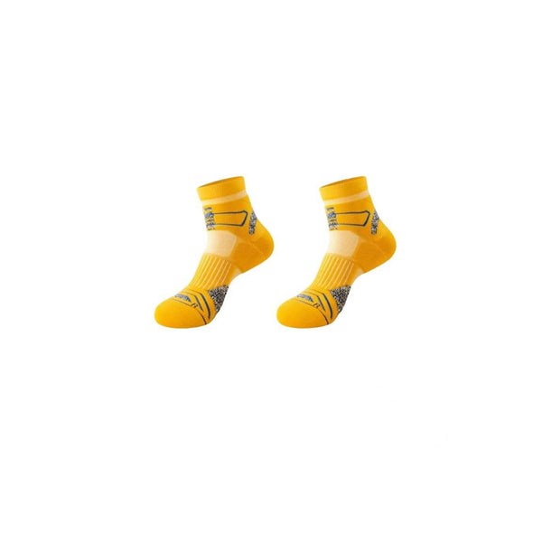 Custom Thick Padded Cushion Quarter Basketball Socks Anti-Blister Compression Marathon Running Crew Socks