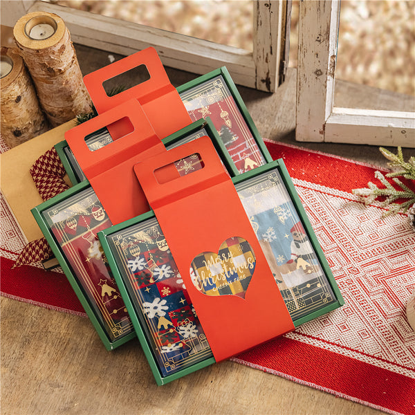 3 Pairs High Quality Cotton Novelty Funny Cartoon Christmas Socks Women Unisex New Year Couple Socks In Gift Box