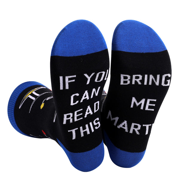 Funny Wine Letter Socks If You Can Read This Slogan Socks Men Unisex Novelty Cotton Socks