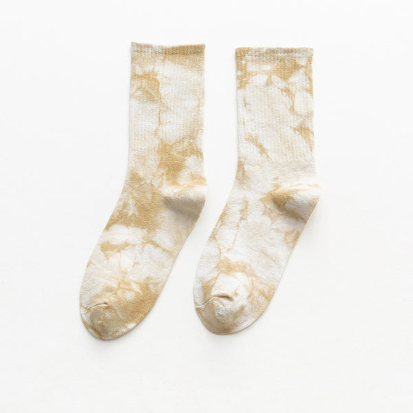 6-color tie-dye couple socks