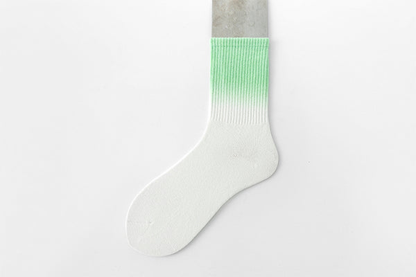 Tie-dye socks medium tube socks cotton gradual change tube tide fall and winter sports socks