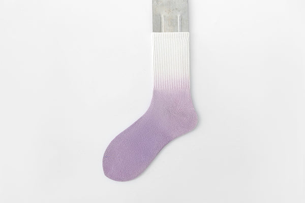Tie-dye socks medium tube socks cotton gradual change tube tide fall and winter sports socks