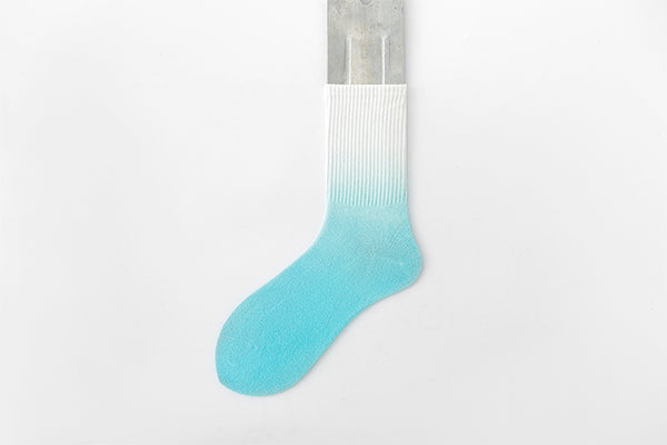 Tie-dye socks medium tube socks cotton gradual change tube tide fall and winter sports socks