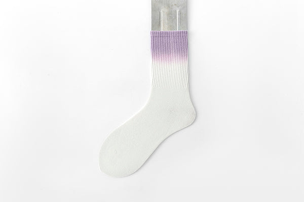 Tie-dye socks medium tube socks cotton gradual change tube tide fall and winter sports socks