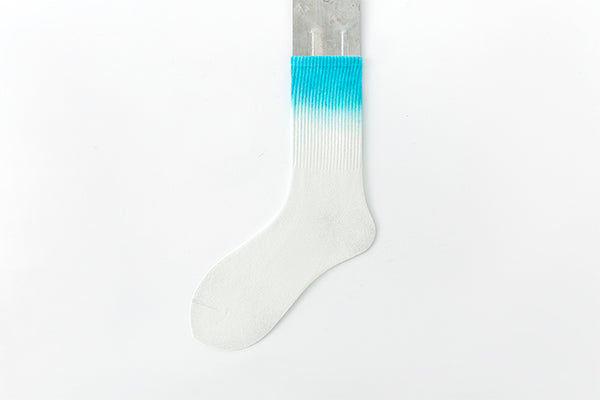Tie-dye socks medium tube socks cotton gradual change tube tide fall and winter sports socks