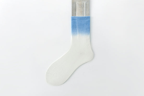 Tie-dye socks medium tube socks cotton gradual change tube tide fall and winter sports socks