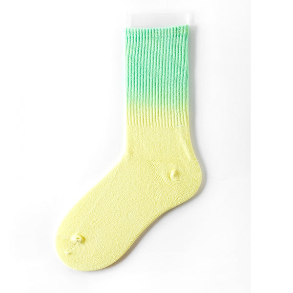 Socks female autumn and winter cotton socks tie-dye hanging dyed socks individual college wind