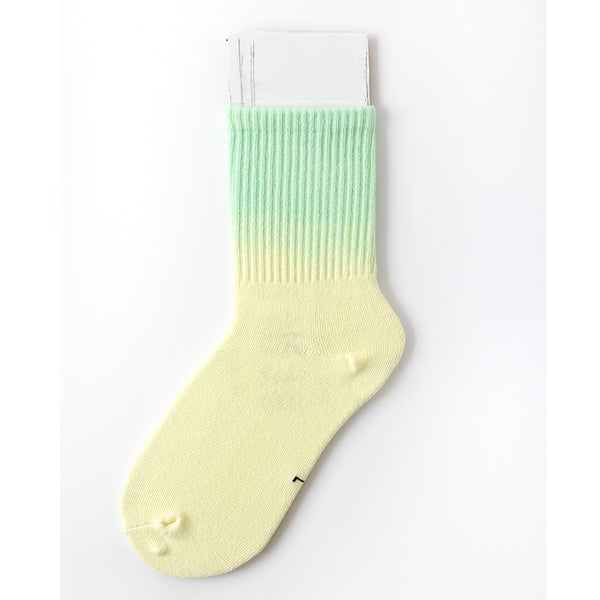 Tie-dye socks in tube socks color gradient European street tide INS