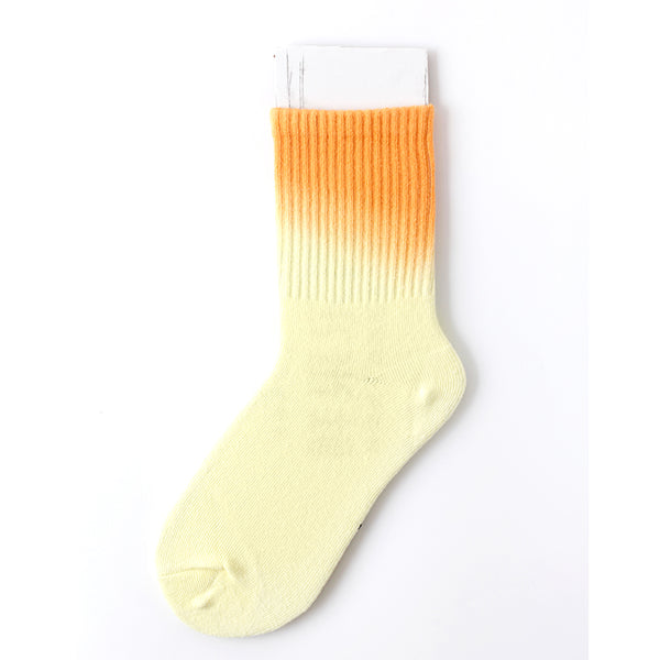 Tie-dye socks in tube socks color gradient European street tide INS