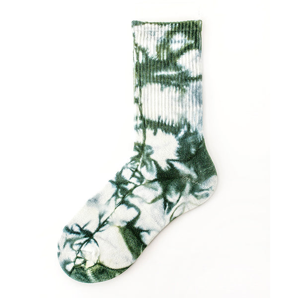 Tie-dye socks Adult mid-tube fashion hip hop color stockings