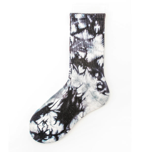 Tie-dye socks Adult mid-tube fashion hip hop color stockings