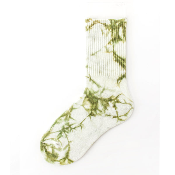 Tie-dye socks Adult mid-tube fashion hip hop color stockings