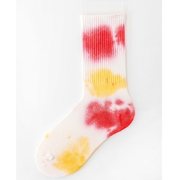 Europe and The United States street tie-dye tide socks gradual personality skateboard basketball socks