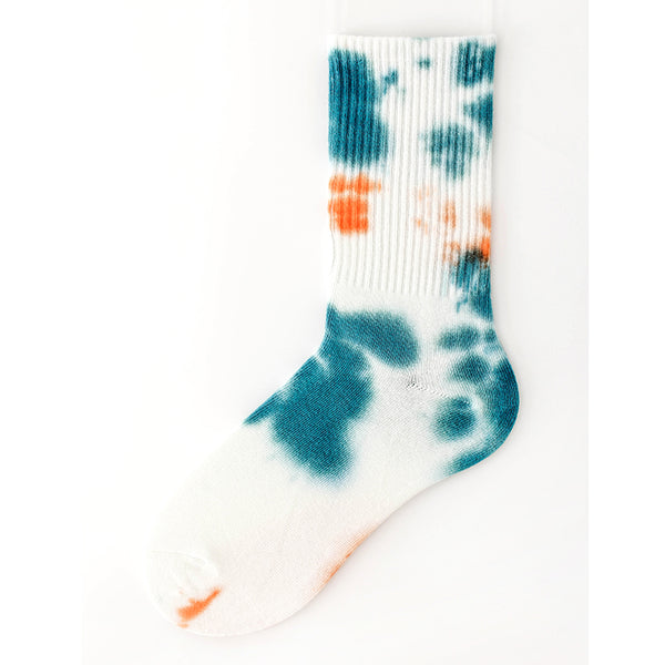 Europe and The United States street tie-dye tide socks gradual personality skateboard basketball socks