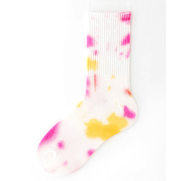 Europe and The United States street tie-dye tide socks gradual personality skateboard basketball socks