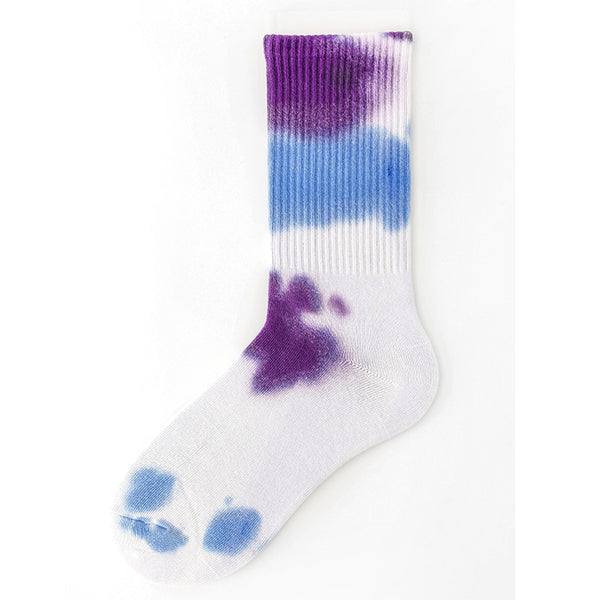 Europe and The United States street tie-dye tide socks gradual personality skateboard basketball socks