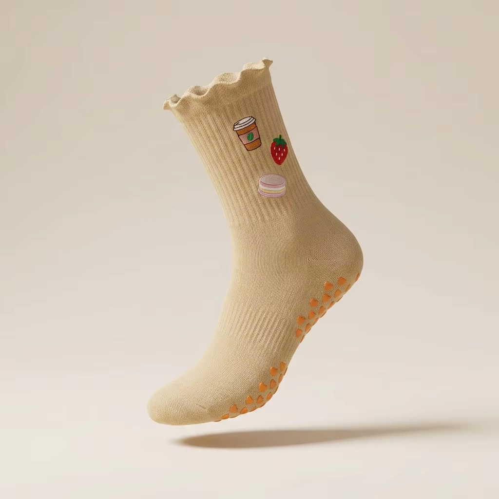 Custom Ruffle Grip Socks