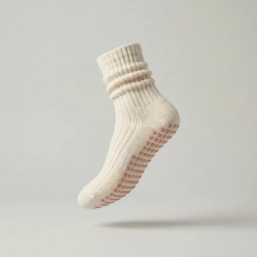 Custom Pilates Grip Slouch Socks